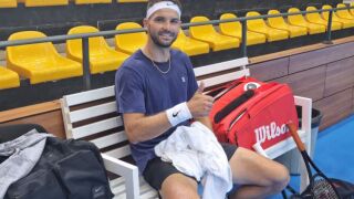 Григор Димитров вече тренира в София