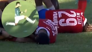 Двама наведнъж: Брутално влизане с еленски скок (ВИДЕО)