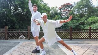 Григор Димитров тренира кунгфу в Китай