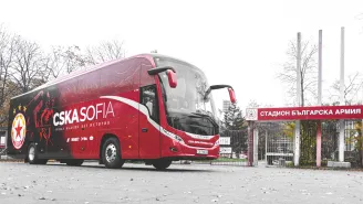ЦСКА закъса с автобуса на магистрала 