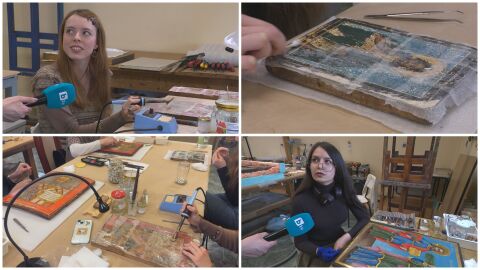 От няколко месеца до няколко години: Кое е единственото място у нас, където студенти реставрират икони?