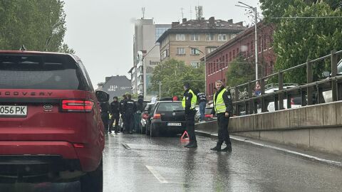 Верижна катастрофа в центъра на София