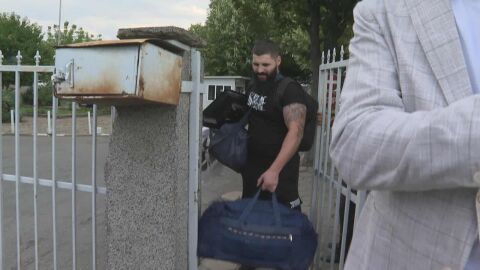 Снимка: На излизане от затвора: Георги Георгиев, обвинен по случая „Дебора“, заяви, че е невинен