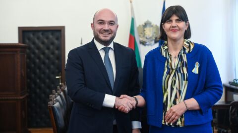 Министър Георгиев се срещна с европейския главен прокурор Лаура Кьовеши