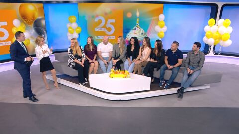 25 години „Тази сутрин“: Екипът на сутрешния блок на bTV отбеляза празника с усмивки, спомени и благодарност
