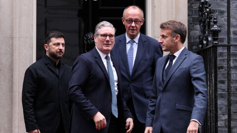 В опит за мир: Зеленски се срещна с лидерите на Обединеното кралство, Франция и Германия