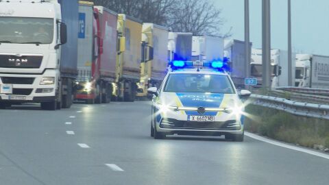 10-километрова колона от тирове към ГКПП „Капитан Андреево“