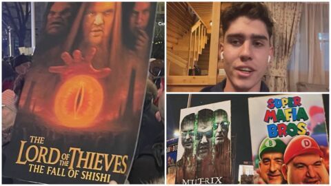 Плакатите от протестите на Боян стигат и до Лондон, Хага и Барселона: Защо ги създава?