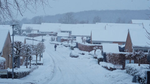 Значителни снеговалежи парализираха части то Дания 