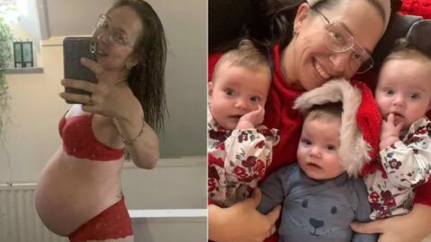 На 50 години жена стана майка на тризнаци