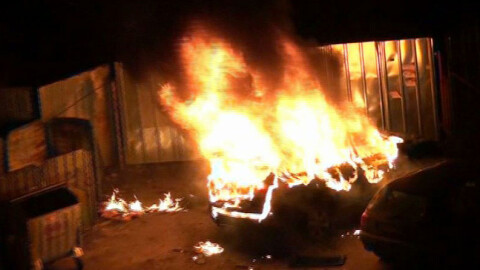 Автомобил се запали на паркинга на хижа в Беласица