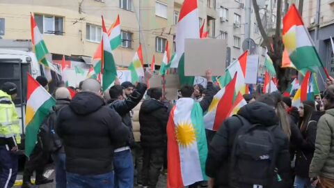 Протест в защита на кюрдското население в Североизточна Сирия се проведе в София