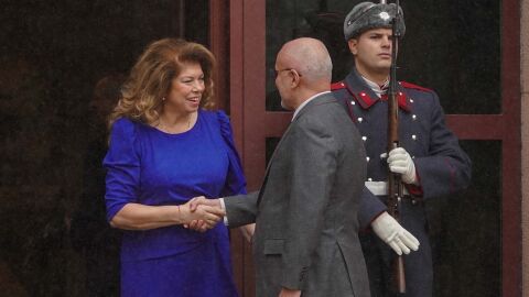 Снимка: Срещите за служебен премиер продължават: Първи е Димитър Радев, който отказа поста