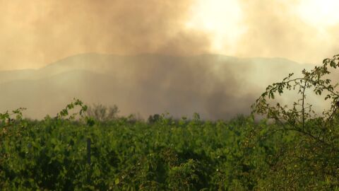 Пуснаха за движение магистрала „Тракия“, продължава борбата с пожара (ВИДЕО)