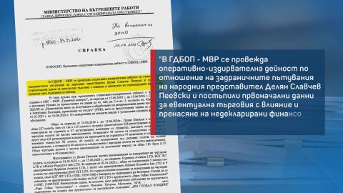 Снимка: МВР изпрати справката за пътуванията на Делян Пеевски: Кои имена фигурират в нея?