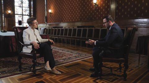 Снимка: Клаудия Бух пред bTV: Геополитиката и киберзаплахите са най-големите рискове пред банките