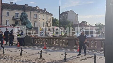 Снимка: Хвърлиха мъж от Лъвов мост, загина на място (СНИМКИ)