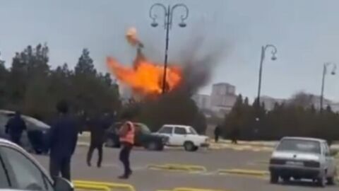 Ирански дрон удари летище в Азербайджан, двама души са ранени (ВИДЕО И СНИМКИ)