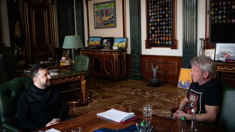 "Благодарение на теб знаем какво е истински приятел на Украйна": Зеленски се срещна с Шон Пен