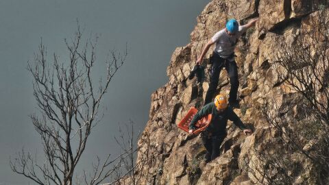 Безпрецедентна акция: Спасяват бедстващи овце в 300-метрова бездна край Кърджали (СНИМКИ и ВИДЕО)