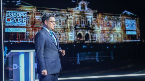 bTV отбеляза началото на кампанията „Избори 2026. България решава“ със специално предизборно студио и впечатляващ 3D мапинг спектакъл 