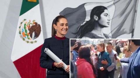 Мъж започна да опипва и целува президента на Мексико Клаудия Шейнбаум