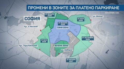 Съдът спря новите правила за паркиране в София