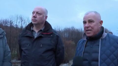 Росен Желязков в бедстващия район на Симитли: Има 40 см до преливане на реката (ВИДЕО)