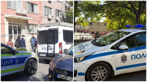 Снимка: „След взрива ще ви събираме парче по парче“: Бомбени заплахи в страната, евакуираха училища и институции