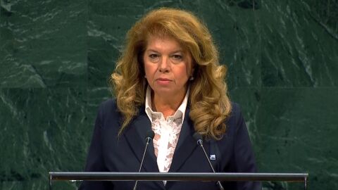 Снимка: Илияна Йотова от ООН: Не трябва да има двойни стандарти за малки или големи страни