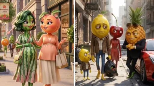 Как популярните AI плодове набират милиони гледания в TikTok?