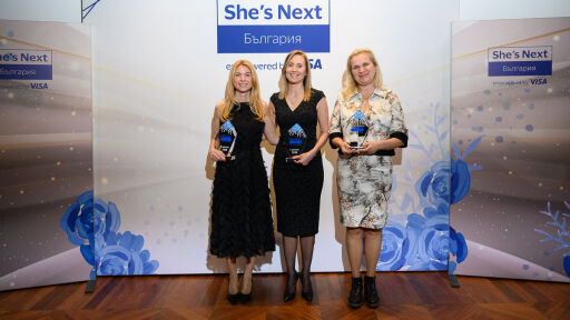 Visa обяви трите победителки във втория сезон на програмата „She’s Next“ в България