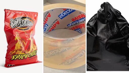 Хавлиена кърпа за пола и гривна от тиксо: Това са най-странните продукти на Balenciaga