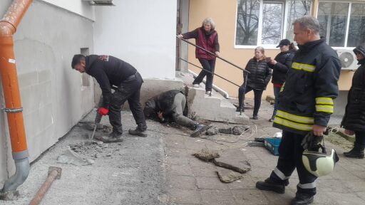 В Бургас спасиха коте, зазидано под блок по време на строителни дейности (ВИДЕО)