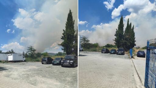 Пожар избухна край „Самарското знаме“ в Стара Загора