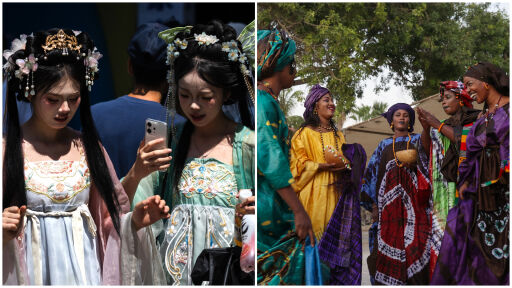 Снимка Как жените празнуват 8 март по света - от африкански танци до японски фестивали (СНИМКИ)