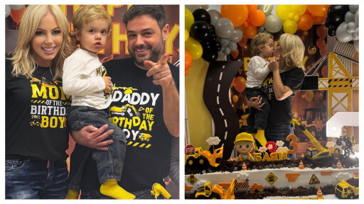 Снимка Камелия празнува: Баян на 3 годинки с багери, кранове и 1-метрова торта (СНИМКИ)