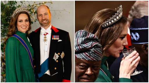 Снимка Кейт Мидълтън блесна с тиарата на принцеса Даяна на исторически банкет (СНИМКИ)