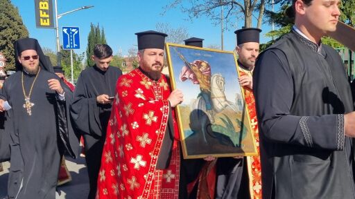 Поморие посрещна мощите на свети Георги Победоносец в навечерието на празника