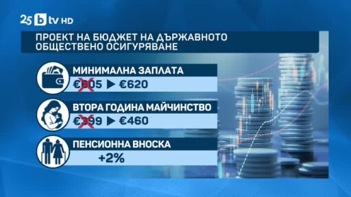 По-голямо обезщетение за майчинство и 620 евро минимална заплата от догодина