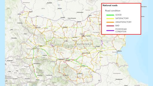 Нова пътна карта показва опасните и рискови за шофиране участъци в България