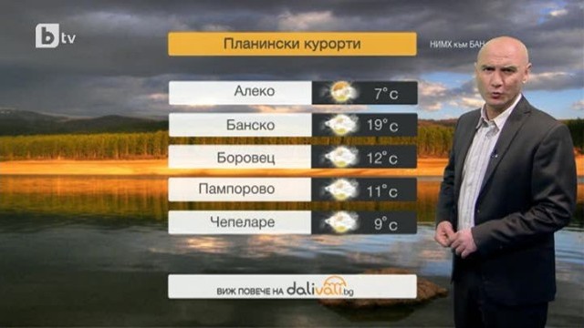 Снимка: Времето в 17 часа - 08.04.2014 г.