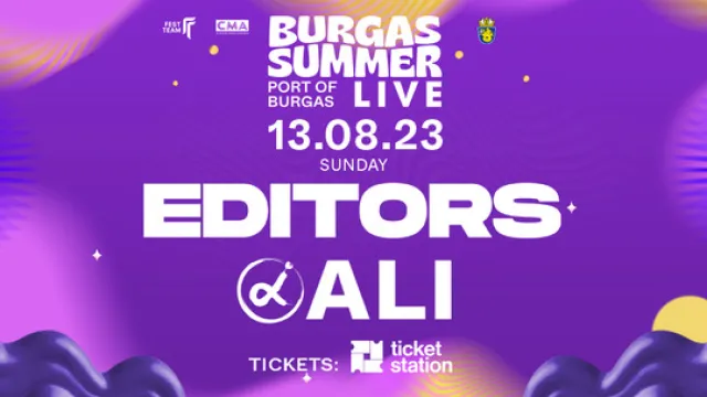 Editors и Ali ще свирят на Burgas Summer Live на 13 август