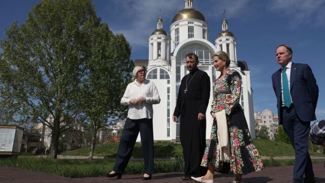 Снимка: Софи направи първата британска кралска визита в Украйна и говори за жертвите на сексуално насилие (СНИМКИ)