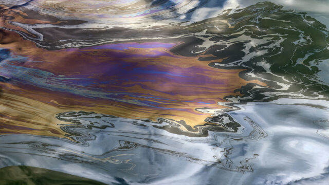 Снимка: Разлив на петрол спря трафика в пристанище Антверпен