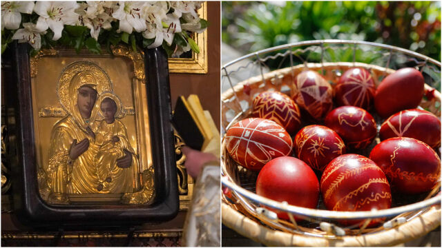 Снимка: Защо се поставя яйце на иконата на Великден? (ВИДЕО + СНИМКИ)