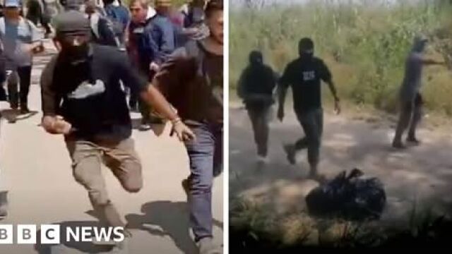 Снимка: Би Би Си: Полицията в Гърция вербува мигранти, за да отблъскват насилствено други мигранти