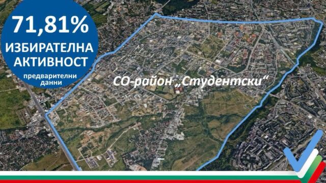 71,81% избирателна активност отчетоха в район „Студентски“ в София