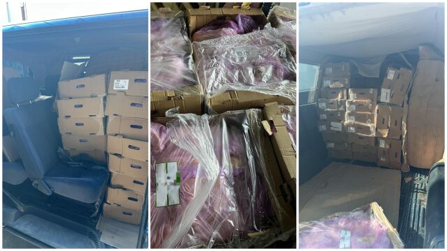 Митничари откриха 1,5 тона пилешко месо, натъпкано в микробус