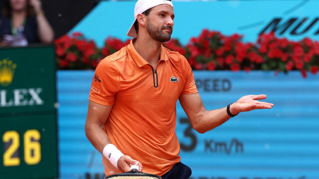 Снимка: Парагвайски квалификант шокира Григор Димитров в Мадрид